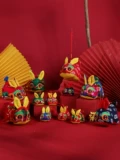 Кролик, плюшевая игрушка, кукла, DIY, год кролика, тигр, с вышивкой, подарок на день рождения