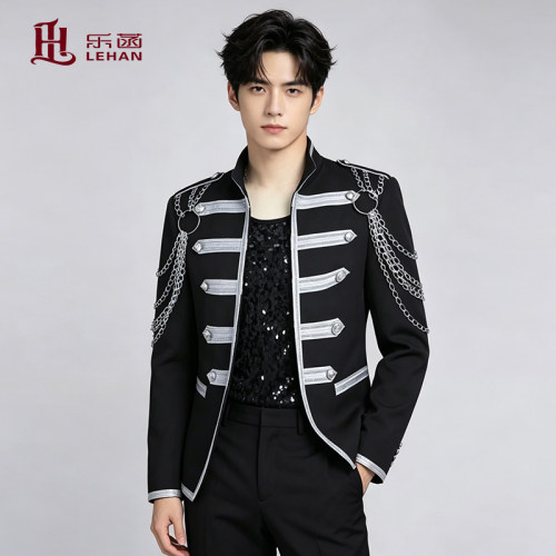EXO同款男演出礼服舞台打歌服