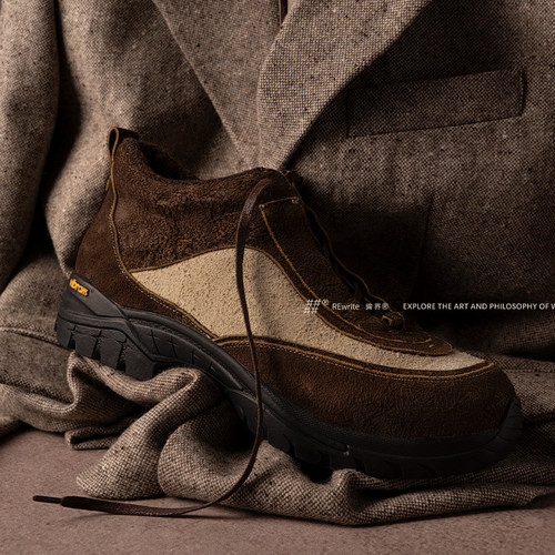 Vibram®运动休闲皮鞋登山鞋