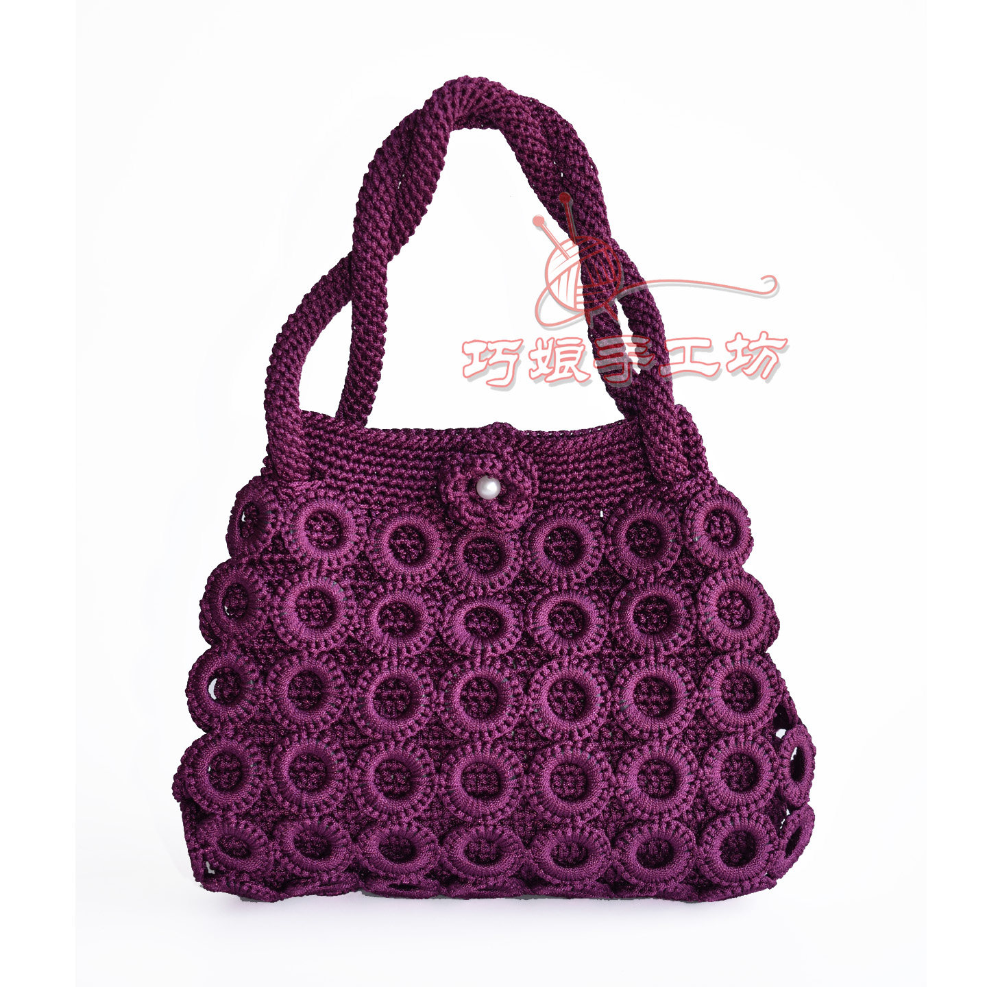 手工钩圈圈包成品包包邮 小方包 女款手提包空心线编织包,箱包皮具/热销女包/男包,手拿包,淘宝优惠券,粉丝福利购,淘宝优惠卷