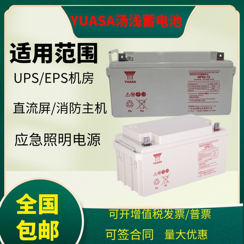 YUASA汤浅NP65-12免维护蓄电池