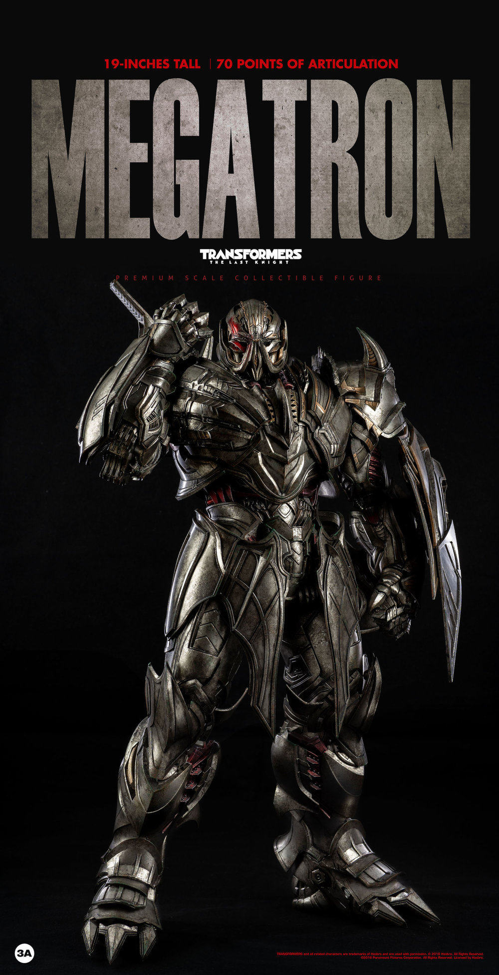 【现货】3a 变形金刚5 最后的骑士 威震天megatron 麦加登