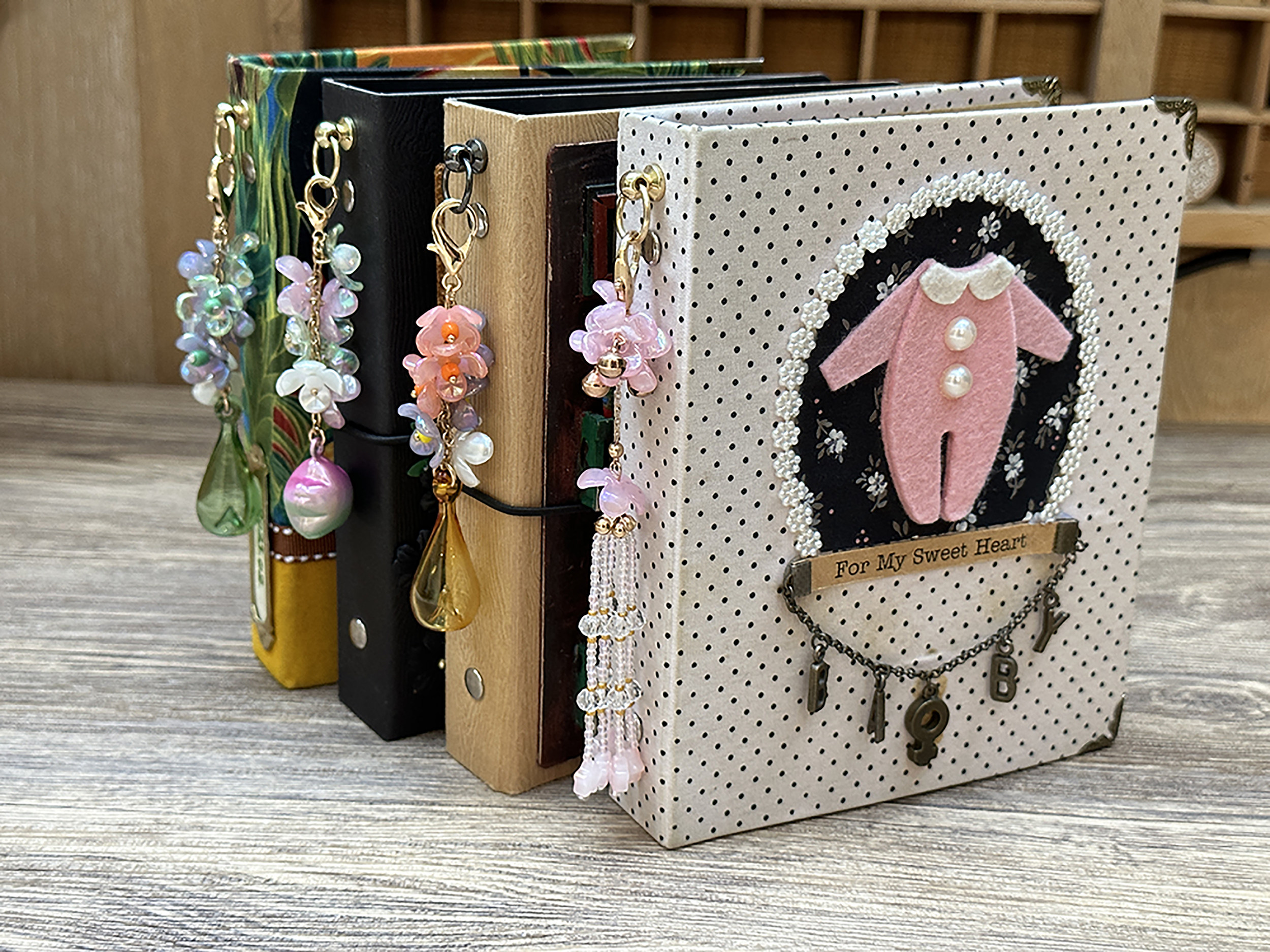 阿怪日常小手工手帐本挂坠原石火漆印串珠diy不定时上架部分包邮