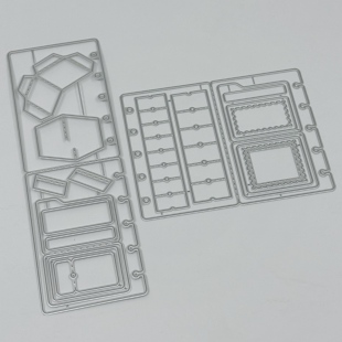纸艺压花机刀模M5活页5孔两折页包角迷你豆本内页diy工具