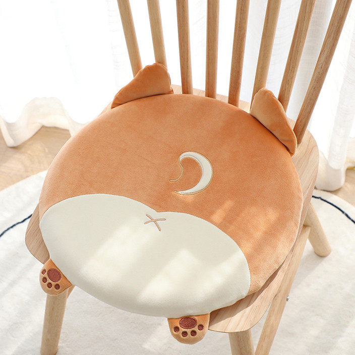 可爱柴犬坐垫记忆棉屁垫办公室久坐神器学生教室凳子座椅垫子四季