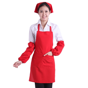围裙定制logo印字韩版时尚烘焙美甲奶茶店餐厅厨房订做防水工作服