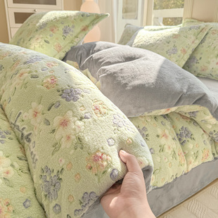 南通伍爱零纺织品有限公司25秋冬雪花绒双面加厚被套学生宿舍