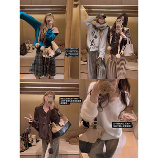 V领羊毛毛衣 无缝一体 山羊绒小皮草 Yukiss