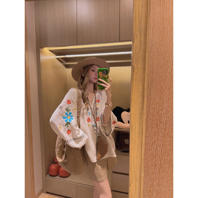 Yukiss5.20亚麻棉娃娃衫衬衣