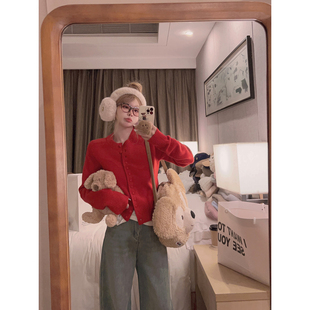 可穿20羊毛单排扣包扣内搭针织衫 三季 福利清仓5折 Yukiss