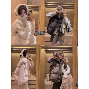 90白鸭绒羽绒马甲～ 口领口下摆可抽绳 袖 Yukiss
