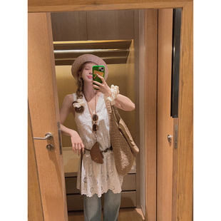 重工刺绣蕾丝拼接连衣裙 两穿 浪漫主义 Yukiss