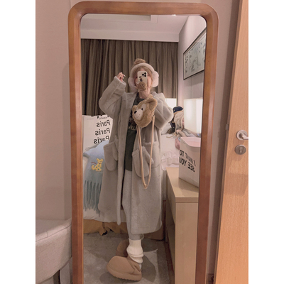 Yukiss11.26/20点9毛毛长款外套