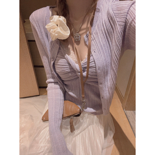 两件套 Yukiss 针织开衫 温柔感吊带背心 软糖套装