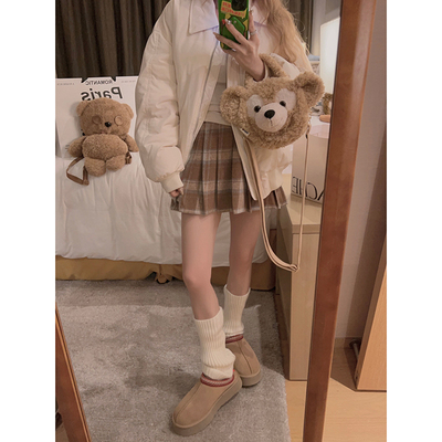 回头率格纹百褶裙！加厚