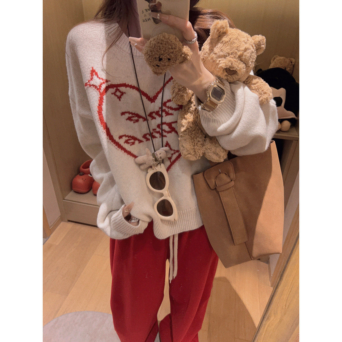 Yukiss【du家色/30羊毛！爱心提花短款针织衫毛衣～】,女装/女士精品,毛衣,淘宝优惠券,粉丝福利购,淘宝优惠卷