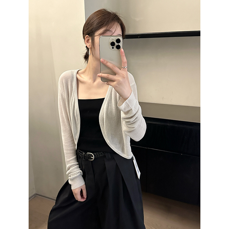 MMCDITION针织开衫女夏季新款薄