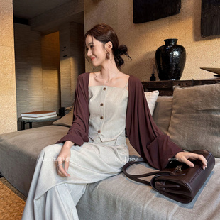 女装 上衣女 广州十三行2025早秋新品 61070 极简时尚 百搭开衫