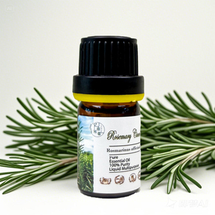 摩洛哥桉油醇迷迭香单方精油呼吸毛孔清新爽利理清思绪护头发用