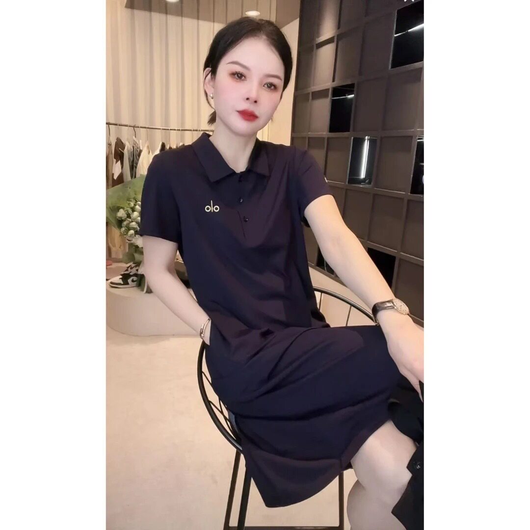 韩版休闲百搭连衣裙女夏新款衬衫领设计感百搭连衣裙显瘦上衣