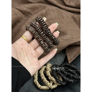 发绳 丸子头大肠发圈头绳高弹力扎头发皮筋时尚 NINE九 2025新款