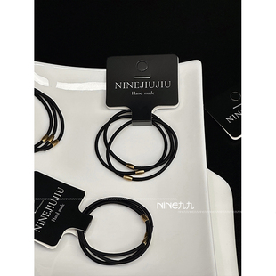 NINE九 橡皮筋扎头发绳高弹力耐用发圈温柔百搭皮套头饰头绳简约