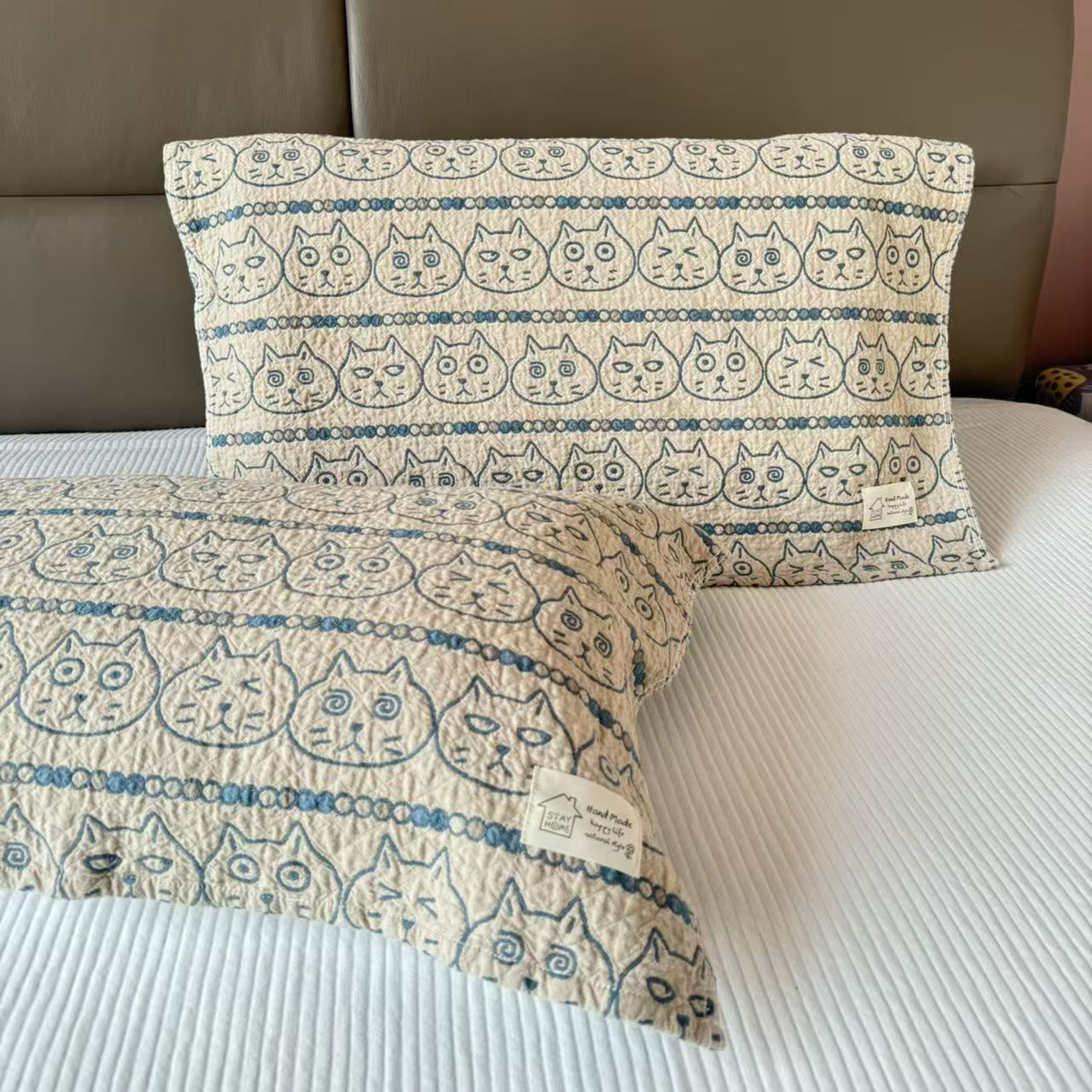 高密纯棉纱布枕巾轻奢全棉柔软成人枕头巾吸汗透气家用高档枕盖巾,床上用品,枕巾,淘宝优惠券,粉丝福利购,淘宝优惠卷