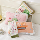 全棉纱布儿童枕套柔软透气花边全包枕头套家用棉质吸汗枕芯内胆套