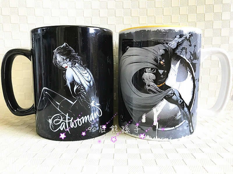 美国DC蝙蝠侠英雄正义联盟猫女性感陶瓷马克杯咖啡杯大容量水杯子