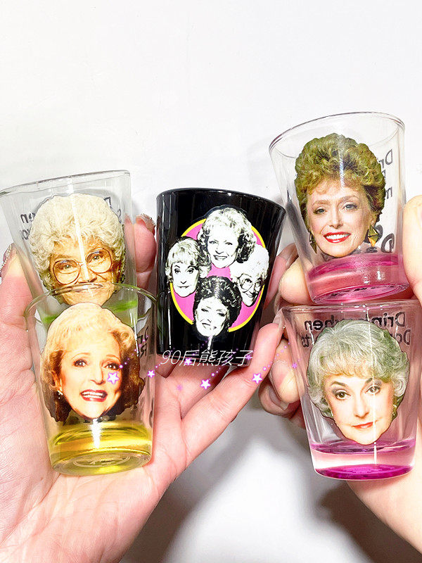 黄金女郎the golden girl美剧周边玻璃马克杯小酒杯饮料小杯子
