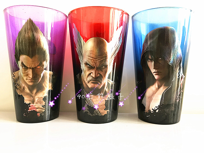 PS4游戏铁拳7Tekken7游戏周边无铅钢化玻璃杯可乐杯收藏水杯子