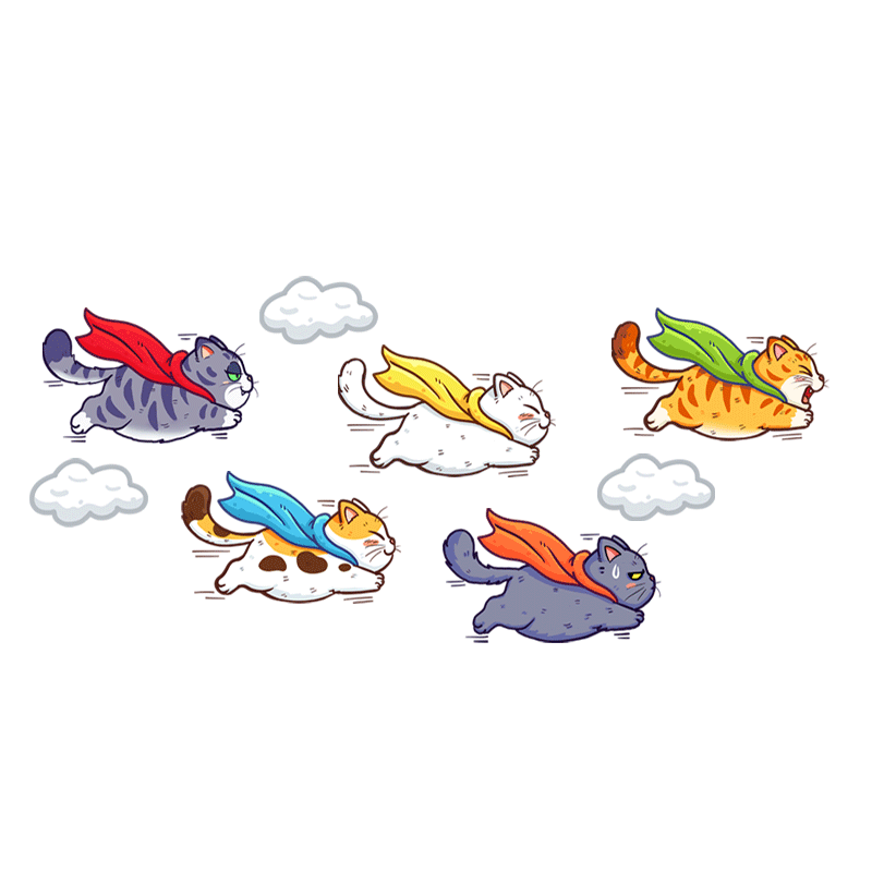 汽车个性创意卡通可爱小猫咪车贴飞猫划痕贴油箱贴保险杠装饰贴纸