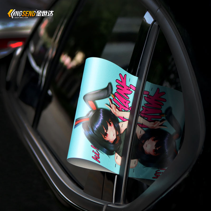 kistioa兔女郎水洗标签贴纸