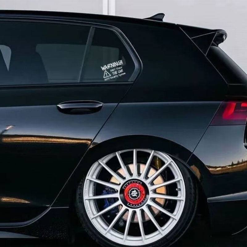 别碰车贴纸创意侧窗玻璃警示贴别动我车改装反光车贴电动车装饰贴