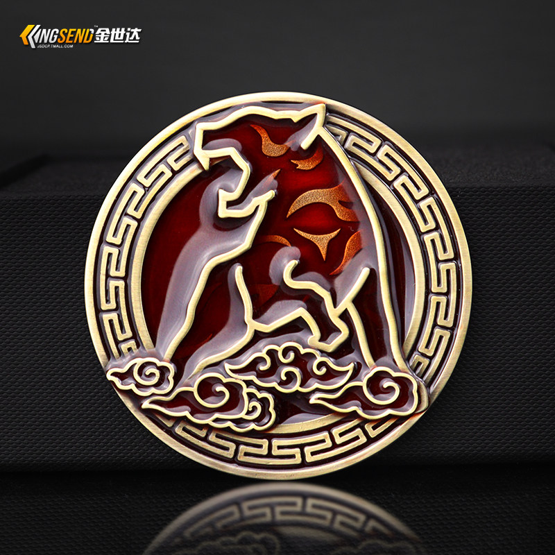 kistioa老虎金属车标车身贴尾标图片