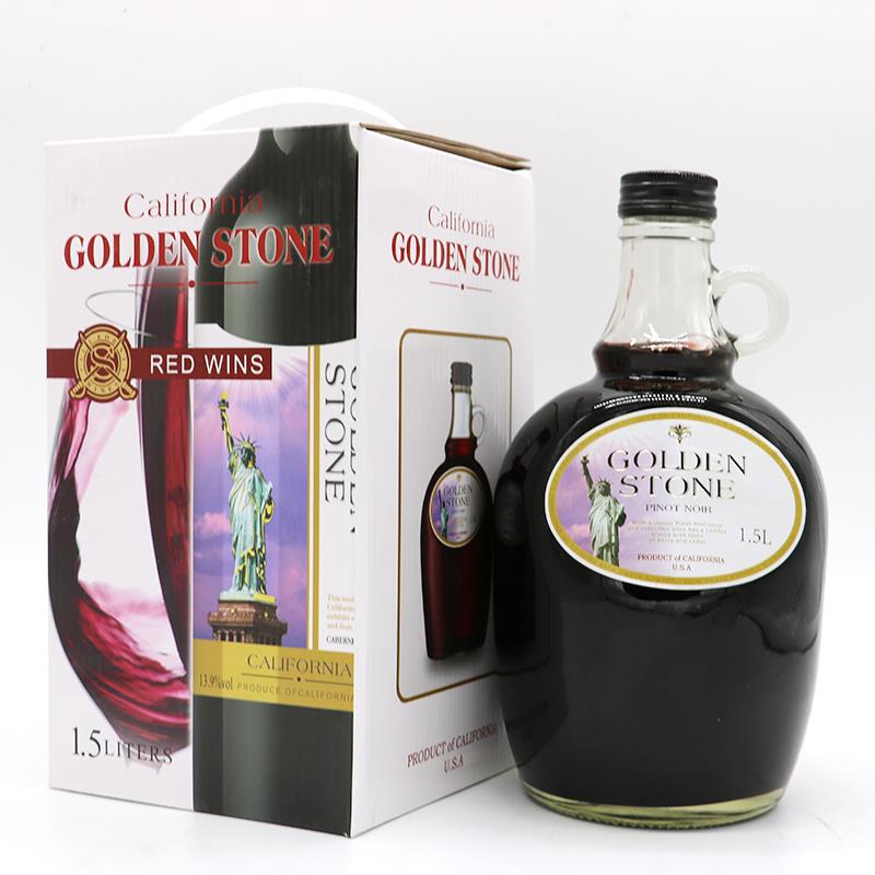红酒1.5L装3斤 美国加州金石黑皮诺干红葡萄酒