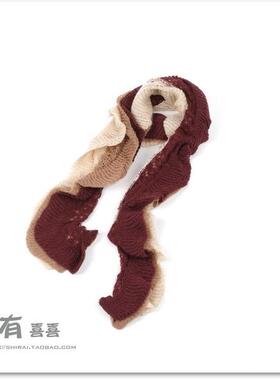 SHIRAI 白井 针织围巾 E6106 围巾 披肩 毛线 围巾 女 围巾 冬季