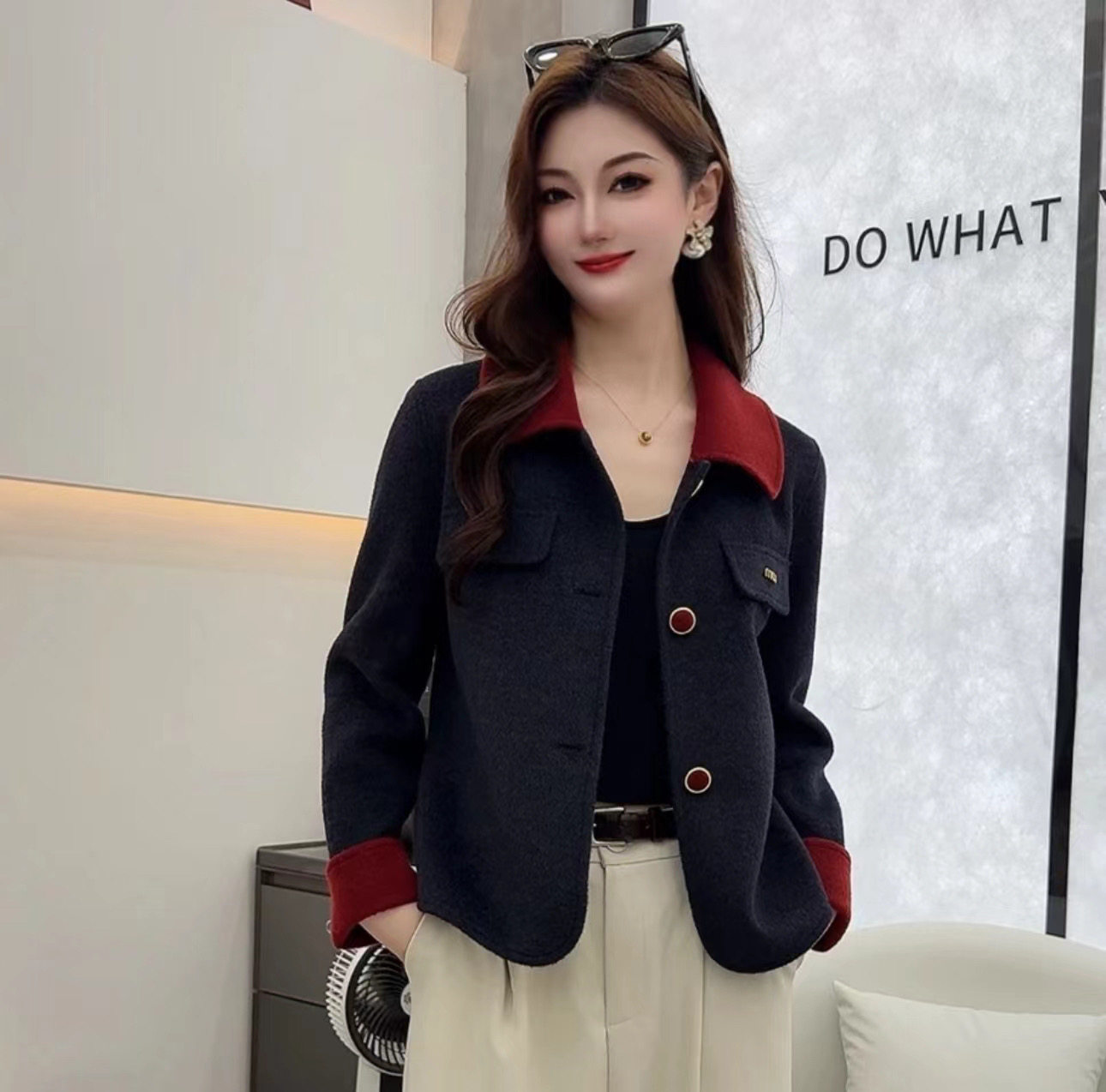 爆款小香风外套女士春秋冬减龄高端气质名媛高级感洋气毛呢短上衣