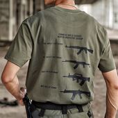 港风休闲帅气上衣服 短袖 军迷t恤军事风夏季 户外运动宽松圆领男士