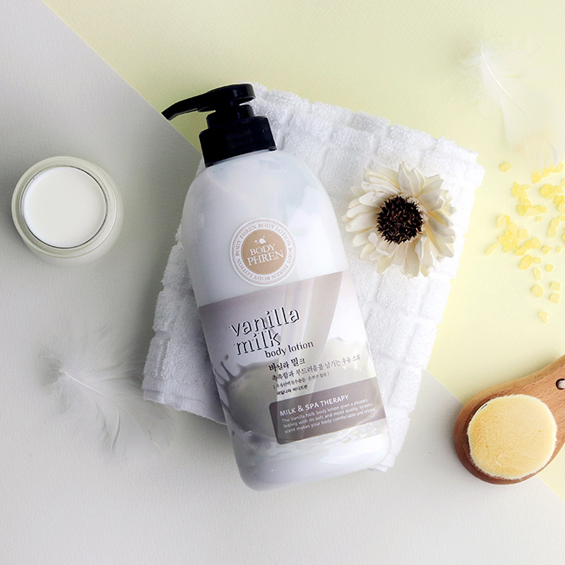 【韩国原装进口】水果之乡香氛润肤乳贝缇贝恩 香草牛奶型500ml