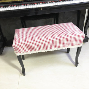 琴梦新品包邮棉麻钢琴凳罩、双人钢琴防尘凳罩、单人升降琴凳套