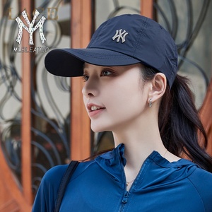 MLBLEATOO薄款速干遮阳帽2025春款男女跑步帽透气帽鸭舌帽棒球帽