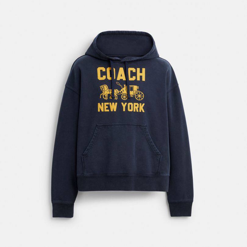 国内专柜直邮 coach蔻驰新品卫衣 马车图案连帽卫衣 CBD23