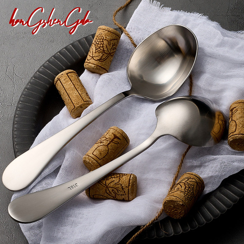 家用嗦粉勺316L不锈钢大口喝汤干饭勺子长柄大号吃面粥勺汤匙调羹,餐饮具,西餐勺,淘宝优惠券,粉丝福利购,淘宝优惠卷