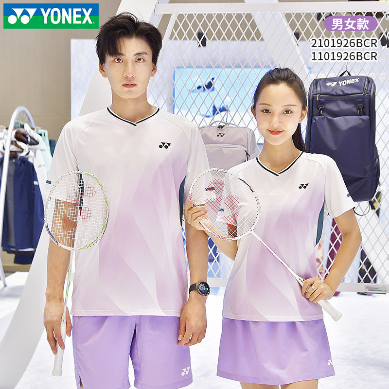 2026新YONEX尤尼克斯羽毛球服男女短袖T恤正品yy透气速干运动上衣