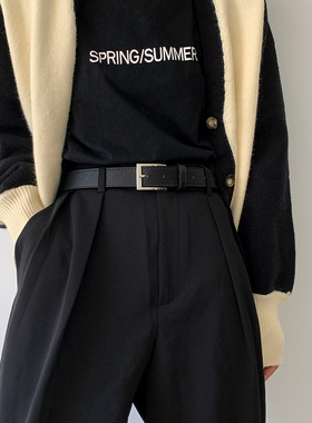 新港风皮带女款 ins潮流简约百搭牛仔裤腰带韩版个性学生耐用裤带