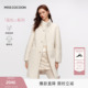 MISSCOCOON可可尼白色外套羊羔大衣女2025冬季 100%绵羊毛皮草 新款