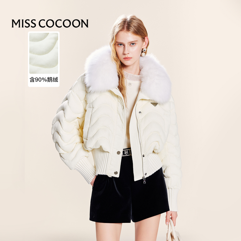 可可尼cocoon修身羽绒服鹅绒