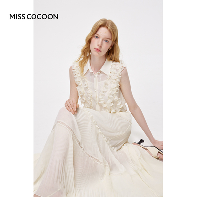 MISSCOCOON可可尼无袖翻领上衣