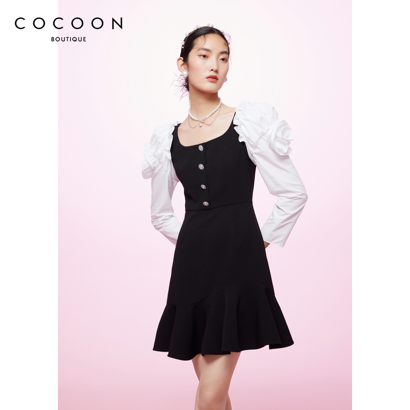 商场同款时尚COCOON中长款